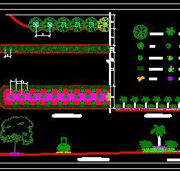 道路分車帶綠化設(shè)計(jì)圖紙免費(fèi)下載 - 園林綠化及施工