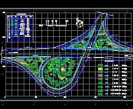 高速公路互通綠化設(shè)計平面圖免費下載 - 園林綠化及施工
