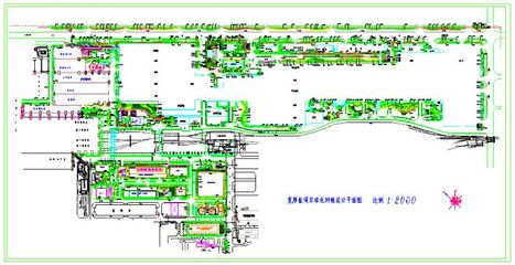 某大型工廠綠化種植設(shè)計平面施工圖